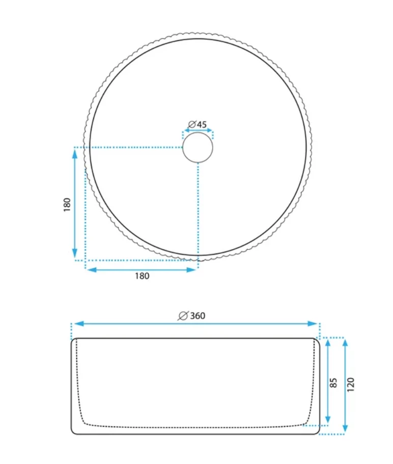 Vasque Design Blanc