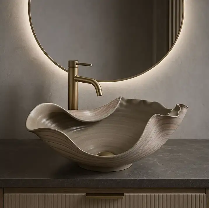 Vasque  à poser fait main - Brillant